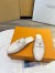Louis Vuitton LV Capri Open Back Loafers in White Leather