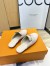 Louis Vuitton LV Capri Open Back Loafers in White Leather