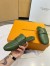 Louis Vuitton LV Capri Open Back Loafers in Green Leather