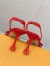 Louis Vuitton Blossom Slingback Pumps 75mm in Red Suede Leather