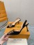 Louis Vuitton Blossom Slingback Pumps 75mm with Hairy Bow