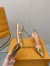 Louis Vuitton Blossom Slingback Pumps 95mm in Gold Leather