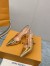 Louis Vuitton Blossom Slingback Pumps 95mm in Gold Leather