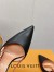 Louis Vuitton Blossom Slingback Pumps 95mm in Black Lambskin