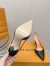 Louis Vuitton Blossom Slingback Pumps 95mm in Black Lambskin