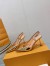 Louis Vuitton Blossom Slingback Pumps 75mm in Gold Leather