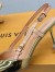 Louis Vuitton Blossom Slingback Pumps 75mm in Gold Leather
