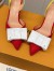 Louis Vuitton Blossom Slingback Pumps 75mm with Patent Leather Bow