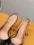 Louis Vuitton Blossom Slingback Pumps 75mm in Black Lambskin