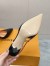 Louis Vuitton Blossom Slingback Pumps 75mm in Black Lambskin