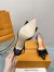 Louis Vuitton Blossom Slingback Pumps 75mm with Black Patent Bow