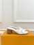 Louis Vuitton LV Isola Slides 45mm in White Calfskin