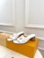Louis Vuitton LV Isola Slides 45mm in White Calfskin