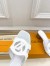 Louis Vuitton LV Isola Slides 45mm in White Calfskin