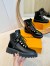 Louis Vuitton Territory Flat Ranger Boots in Black Leather and Suede
