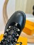 Louis Vuitton Territory Flat Ranger Boots in Black Leather and Suede