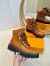 Louis Vuitton Territory Flat Ranger Boots in Brown Leather and Suede