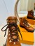 Louis Vuitton Territory Flat Ranger Boots in Brown Leather and Suede