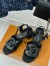 Louis Vuitton LV Isola Sandal 55mm in Black Calfskin