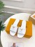Louis Vuitton LV Capri Slides in White Calfskin