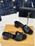 Louis Vuitton LV Capri Mules 45mm in Black Leather