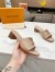 Louis Vuitton LV Capri Mules 45mm in Galet Leather