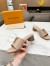 Louis Vuitton LV Capri Mules 45mm in Galet Leather