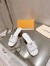 Louis Vuitton LV Capri Mules 45mm in White Leather