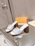 Louis Vuitton LV Capri Mules 45mm in White Leather