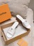 Louis Vuitton LV Capri Mules 45mm in White Leather