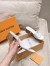 Louis Vuitton LV Capri Mules 45mm in White Leather