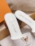 Louis Vuitton LV Capri Mules 45mm in White Leather