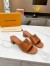 Louis Vuitton LV Capri Mules 45mm in Brown Leather