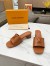 Louis Vuitton LV Capri Mules 45mm in Brown Leather
