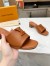 Louis Vuitton LV Capri Mules 45mm in Brown Leather