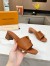 Louis Vuitton LV Capri Mules 45mm in Brown Leather
