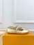 Louis Vuitton Romy Flat Ballerinas in Gold Metallic Lambskin