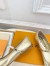 Louis Vuitton Romy Flat Ballerinas in Gold Metallic Lambskin