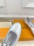Louis Vuitton Romy Flat Ballerinas in Silver Metallic Lambskin