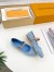 Louis Vuitton Romy Flat Ballerinas in Monogram Denim