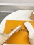 Louis Vuitton LV Capri Flat Slides in Beige Raffia
