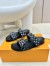 Louis Vuitton Bom Dia Comfort Mules in Blue Monogram Denim