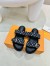 Louis Vuitton Bom Dia Comfort Mules in Blue Monogram Denim