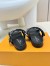 Louis Vuitton Bom Dia Comfort Mules in Blue Monogram Denim