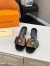 Louis Vuitton LV Frame Mules 45mm in Monogram Reverse Canvas