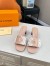 Louis Vuitton LV Frame Mules 45mm in Monogram Dune Canvas