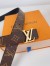 Louis Vuitton LV Initiales 30MM Reversible Belt in Monogram Canvas M0565V