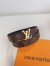 Louis Vuitton LV Initiales 30MM Reversible Belt in Monogram Canvas M0565V