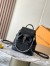 Louis Vuitton Montsouris PM Backpack in Black Lambskin M12587