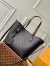 Louis Vuitton Blossom MM Bag In Black Mahina Leather M21851